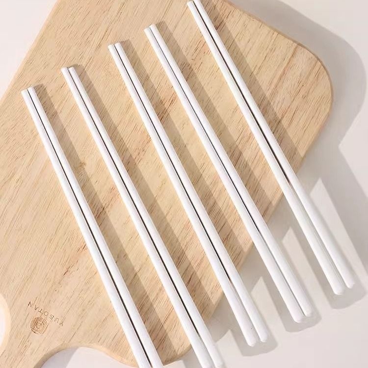 Bețișoare din ceramică pentru uz casnic, de înaltă calitate, rezistente la mucegai, la temperaturi înalte, ușor de curățat, porțelan alb.