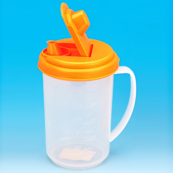 Recipient din plastic pentru ulei, cu pereți groși, etanș la scurgeri, 470 ml, pentru condimente