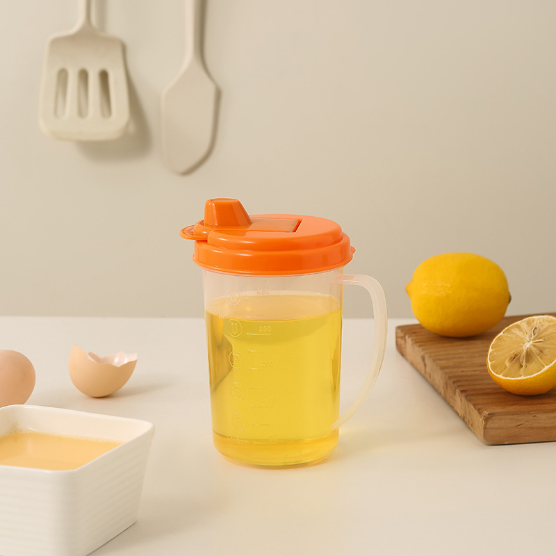 Recipient din plastic pentru ulei, cu pereți groși, etanș la scurgeri, 470 ml, pentru condimente