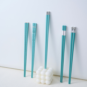 Bețișoare metalice pentru uz casnic, câte un set pentru fiecare persoană, masă sănătoasă cu împărțire a porțiilor, design minimalist proaspăt