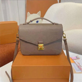 2024 nova klasična monogramska messenger torba od prave kože, s lancem i žutom cvjetnom logom, za žene