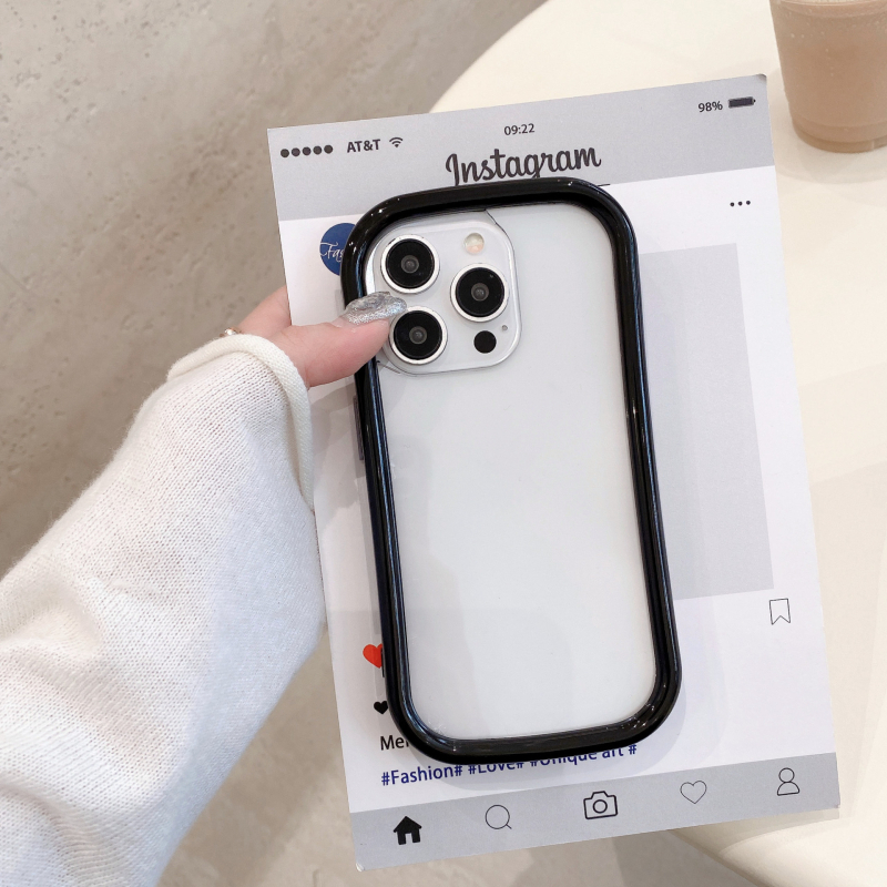 Kućište za iPhone 16 Pro / 15 Pro Max u candy bojama, prozirna baza, minimalističko zaštitno kućište za 14/13