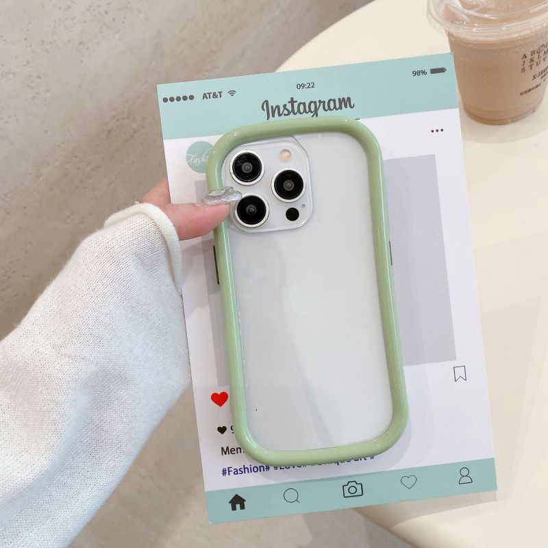 Kućište za iPhone 16 Pro / 15 Pro Max u candy bojama, prozirna baza, minimalističko zaštitno kućište za 14/13