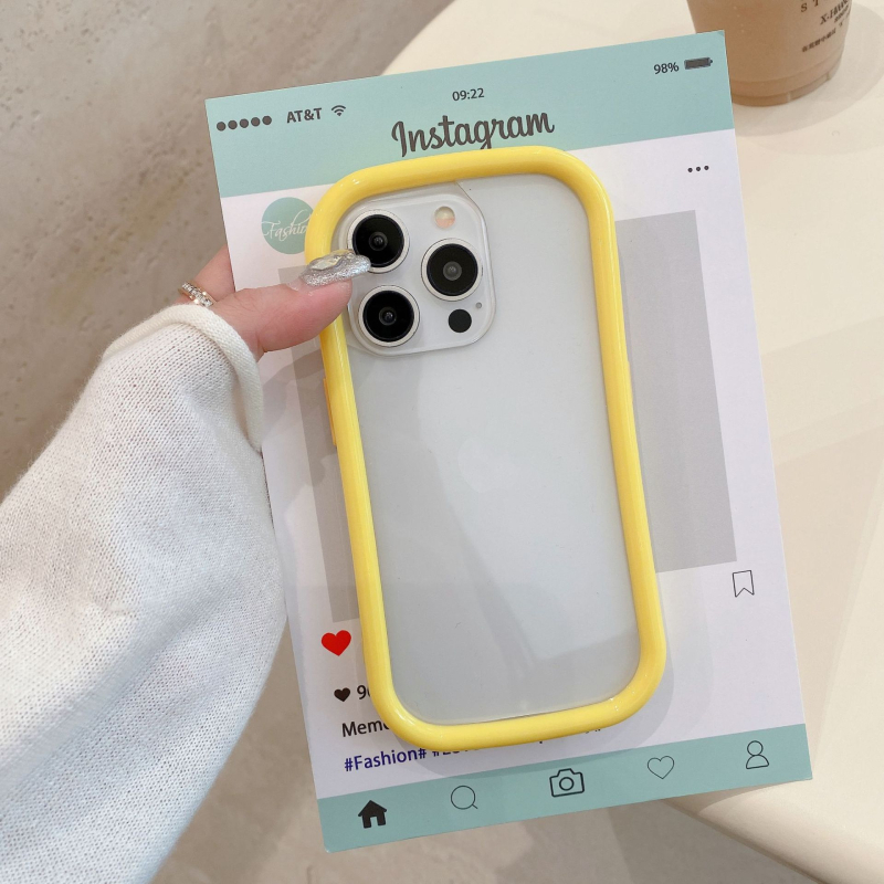 Kućište za iPhone 16 Pro / 15 Pro Max u candy bojama, prozirna baza, minimalističko zaštitno kućište za 14/13