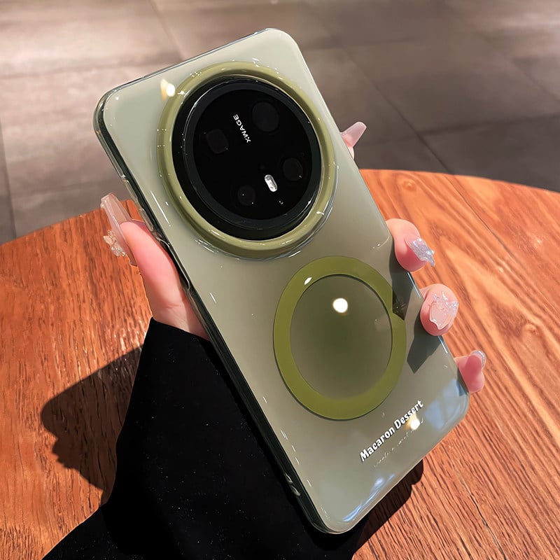 Magnetska futrola s gradientnim efektom zamagljivanja za Huawei Mate70Pro i Mate80Pro, ženska verzija, Matcha zelena