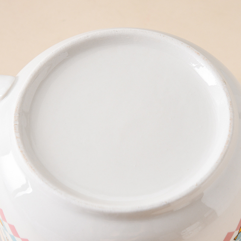 Bol ceramic pentru ramen cu capac și mâner, potrivit pentru cămin studențesc, ușor de curățat, compatibil cu microunde, cadou ideal