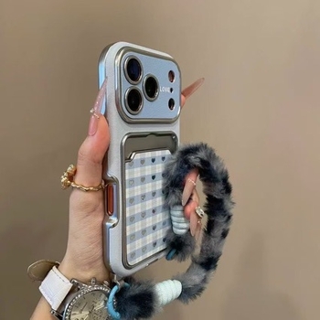 Portcard oglindit minimalist, culoare solidă, compatibil cu iPhone 17 Pro Max, model carouri 15, husă iPhone 16, design inimă 14
