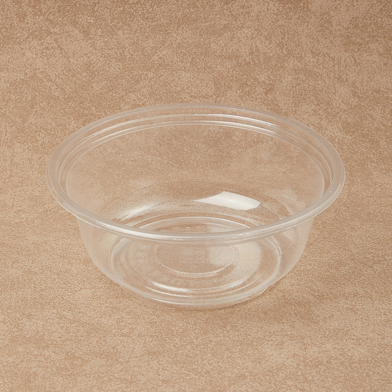Bol de plastic transparent, cu grosime de 1 cm, 320 ml, rotund, pentru supă, uz în restaurante și acasă
