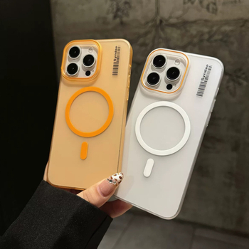 Kućište za iPhone 11–14 seriju, matna pijesak tekstura, poluprozirno, magnetsko punjenje, tvrdi PC kućište, otporno na padove