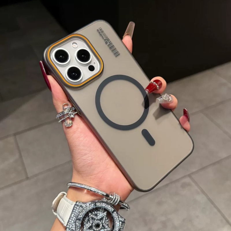 Kućište za iPhone 11–14 seriju, matna pijesak tekstura, poluprozirno, magnetsko punjenje, tvrdi PC kućište, otporno na padove