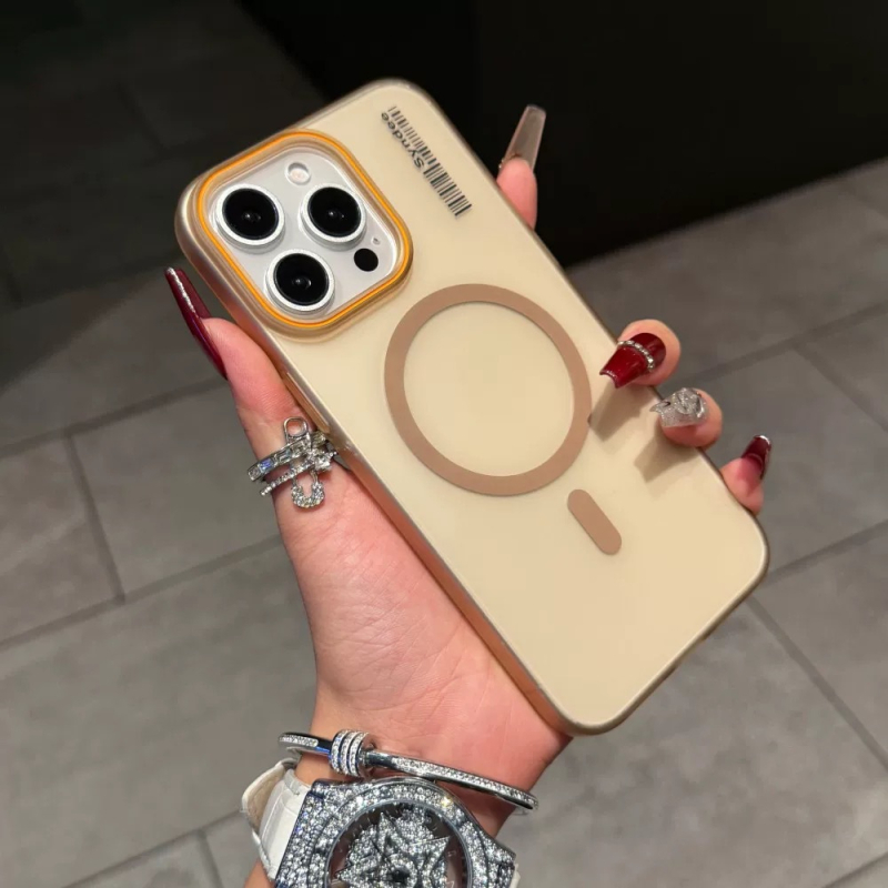 Kućište za iPhone 11–14 seriju, matna pijesak tekstura, poluprozirno, magnetsko punjenje, tvrdi PC kućište, otporno na padove