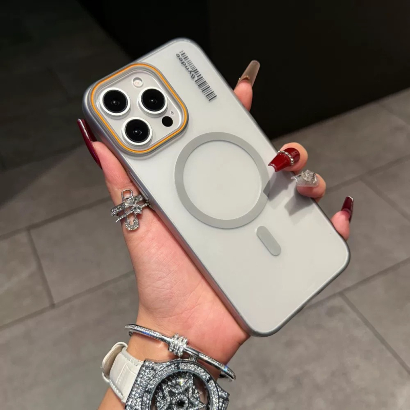 Kućište za iPhone 11–14 seriju, matna pijesak tekstura, poluprozirno, magnetsko punjenje, tvrdi PC kućište, otporno na padove