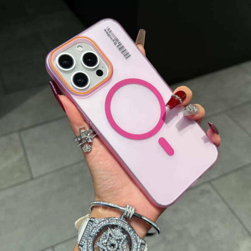 Kućište za iPhone 11–14 seriju, matna pijesak tekstura, poluprozirno, magnetsko punjenje, tvrdi PC kućište, otporno na padove