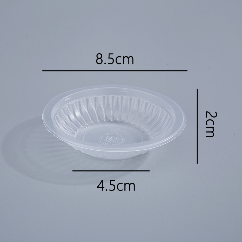Vas de sos de unică folosință pentru hot pot, mic vas din plastic pentru sos de soia și oțet cu ardei