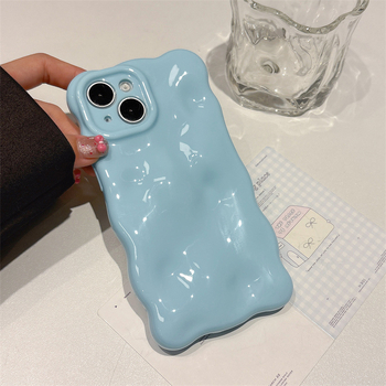 Carcasă minimalistă cu valuri de nori pentru iPhone 11/12/13/14 Pro și Pro Max, inclusiv iPhone 16 Pro Max