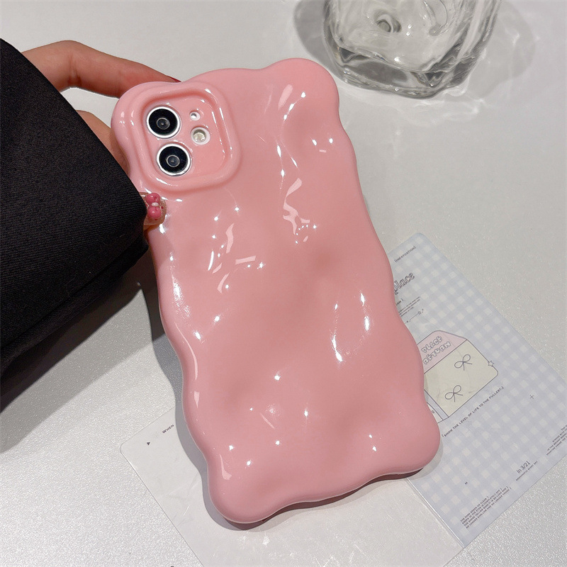 Carcasă minimalistă cu valuri de nori pentru iPhone 11/12/13/14 Pro și Pro Max, inclusiv iPhone 16 Pro Max