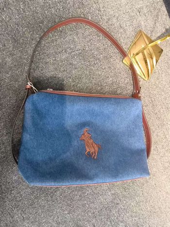Premijumna ženska torbica od pranog platna, jedinstven dizajn, srednja veličina, blok boja, casual crossbody torba za žene