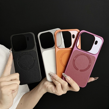 Husă cu model Lychee, magnetizată pentru OPPO Find X9 Pro, husă de protecție din piele PU pentru Vivo X30 Pro