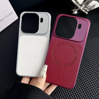 Husă cu model Lychee, magnetizată pentru OPPO Find X9 Pro, husă de protecție din piele PU pentru Vivo X30 Pro