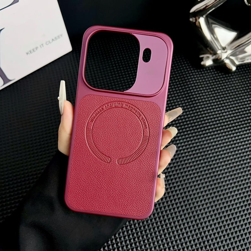 Husă cu model Lychee, magnetizată pentru OPPO Find X9 Pro, husă de protecție din piele PU pentru Vivo X30 Pro
