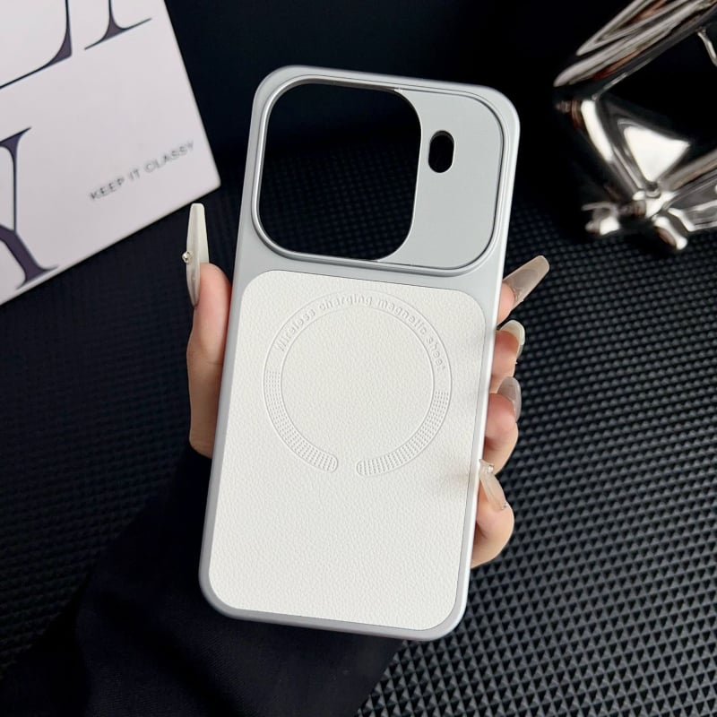 Husă cu model Lychee, magnetizată pentru OPPO Find X9 Pro, husă de protecție din piele PU pentru Vivo X30 Pro