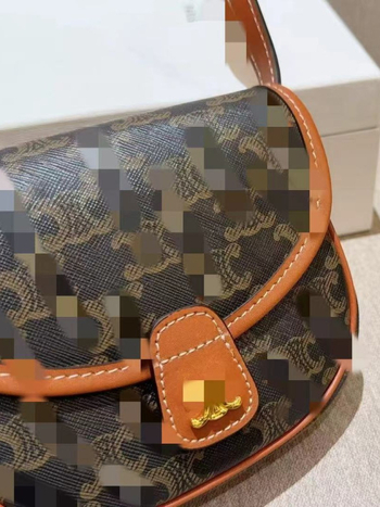 Torba od prave kože Arc de Triomphe u polukružnom obliku, retro stil, preko ramena ili crossbody, mala veličina
