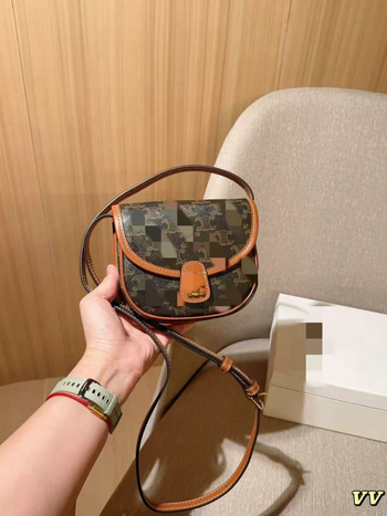 Torba od prave kože Arc de Triomphe u polukružnom obliku, retro stil, preko ramena ili crossbody, mala veličina