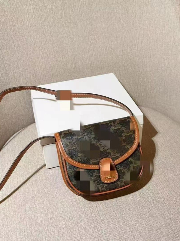 Torba od prave kože Arc de Triomphe u polukružnom obliku, retro stil, preko ramena ili crossbody, mala veličina