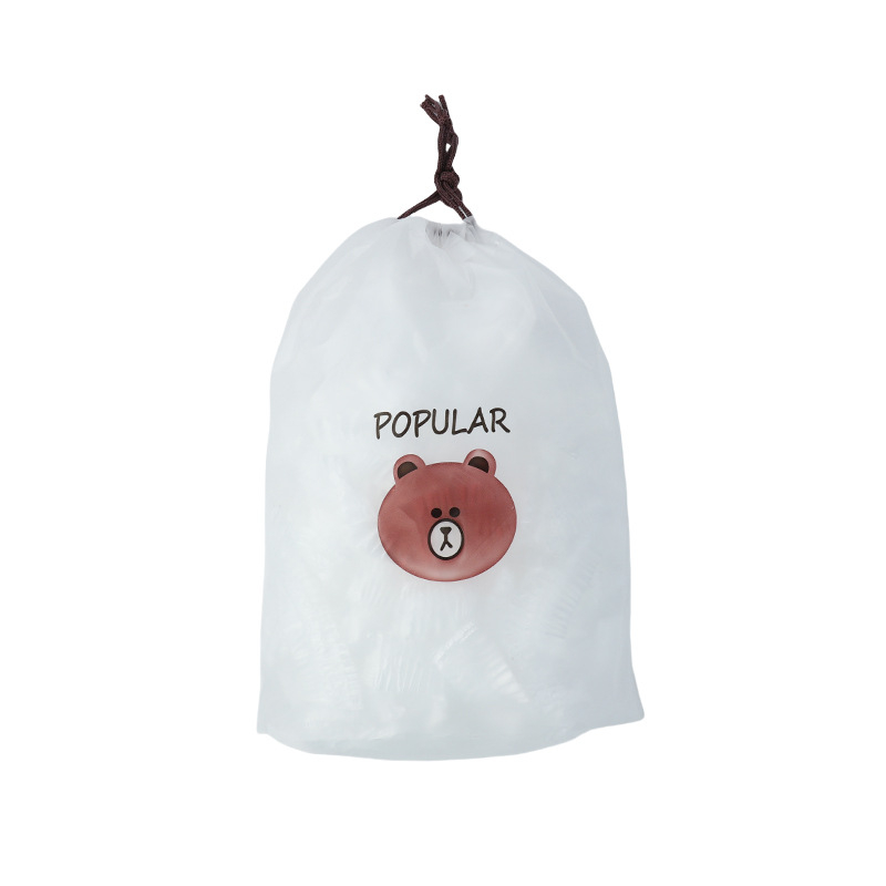 Capace elastice de folie alimentară pentru frigider, fără rupturi, de unică folosință, de calitate alimentară, pentru frigider, protecție împotriva contaminării încrucișate, acoperire pentru vase, personalizabile