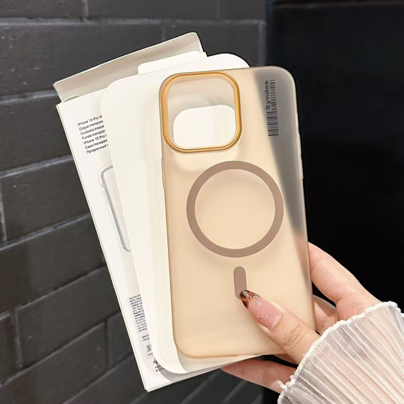 Magnetična ultra-tanka PC prozirna mat zaštitna maska za iPhone 16 Pro – potpuno pokriće, zaštita od padova