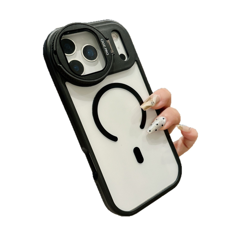 Kreativni držač objektiva za iPhone 17 Pro Max uz prozirno magnetsko kućište i zaštitno kućište za iPhone 16