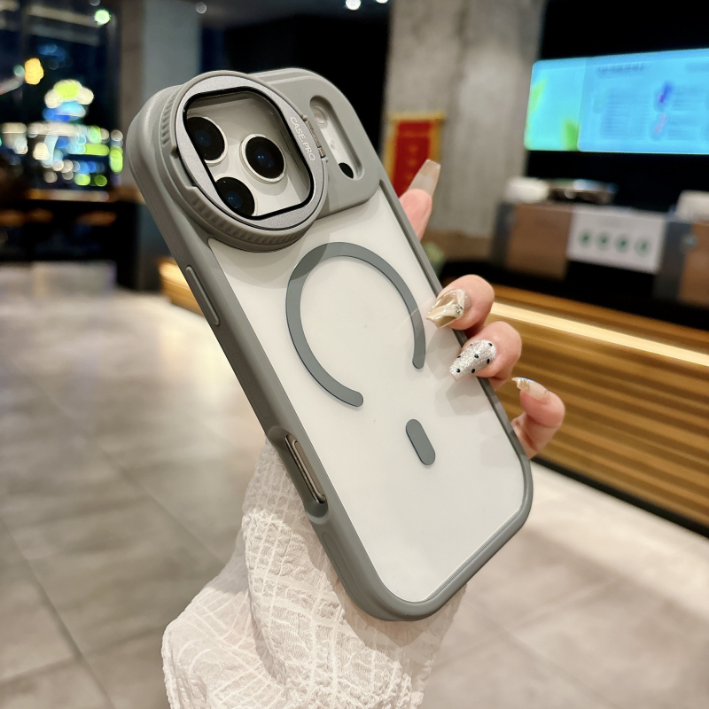 Kreativni držač objektiva za iPhone 17 Pro Max uz prozirno magnetsko kućište i zaštitno kućište za iPhone 16
