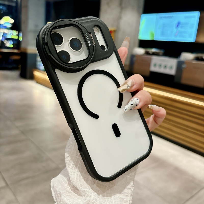 Kreativni držač objektiva za iPhone 17 Pro Max uz prozirno magnetsko kućište i zaštitno kućište za iPhone 16
