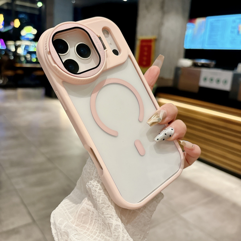 Kreativni držač objektiva za iPhone 17 Pro Max uz prozirno magnetsko kućište i zaštitno kućište za iPhone 16