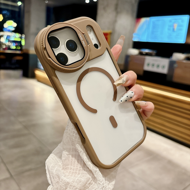 Kreativni držač objektiva za iPhone 17 Pro Max uz prozirno magnetsko kućište i zaštitno kućište za iPhone 16