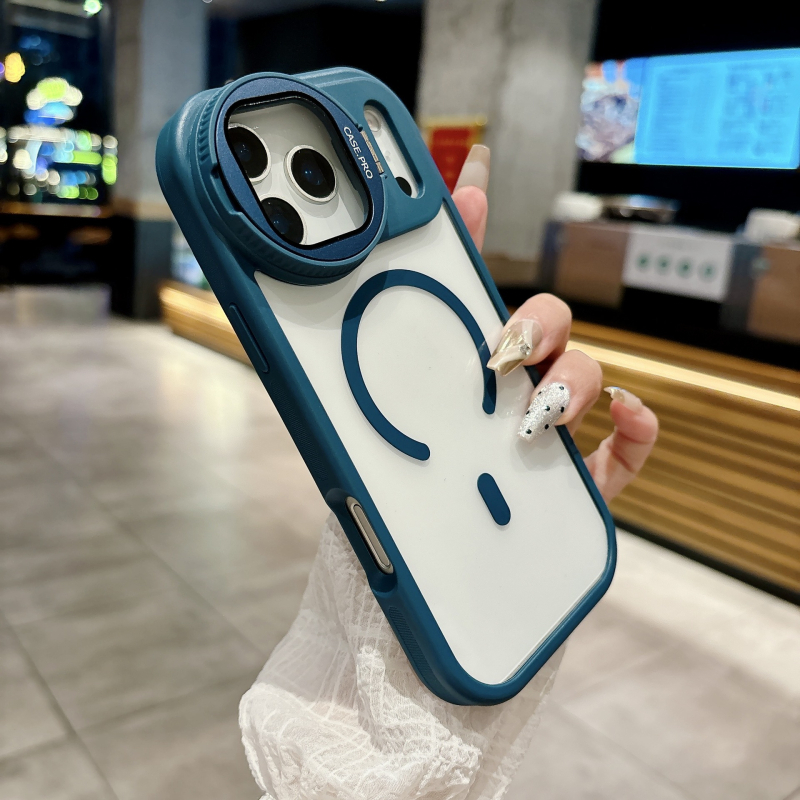 Kreativni držač objektiva za iPhone 17 Pro Max uz prozirno magnetsko kućište i zaštitno kućište za iPhone 16