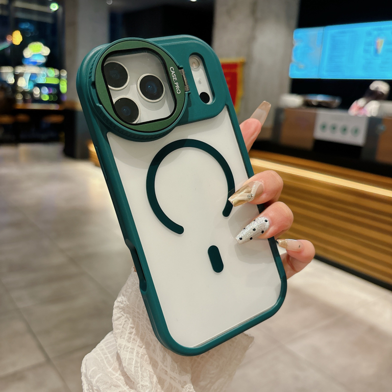 Kreativni držač objektiva za iPhone 17 Pro Max uz prozirno magnetsko kućište i zaštitno kućište za iPhone 16