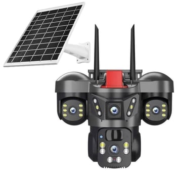 QL21 Istinska kamera s tri objektiva, HD noćni vid, vanjska 360° panoramska bežična inteligentna kamera za nadzor