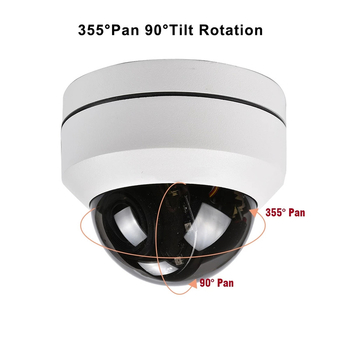 2,5-inčna mrežna PTZ infracrvena dome kamera, 5 MP, 4x zum, POE, audio