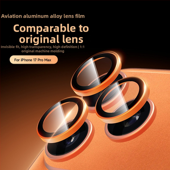 Ochranný film objektívu pre iPhone 17 Pro Max – tvrdené sklo, HD protiškrabaniu