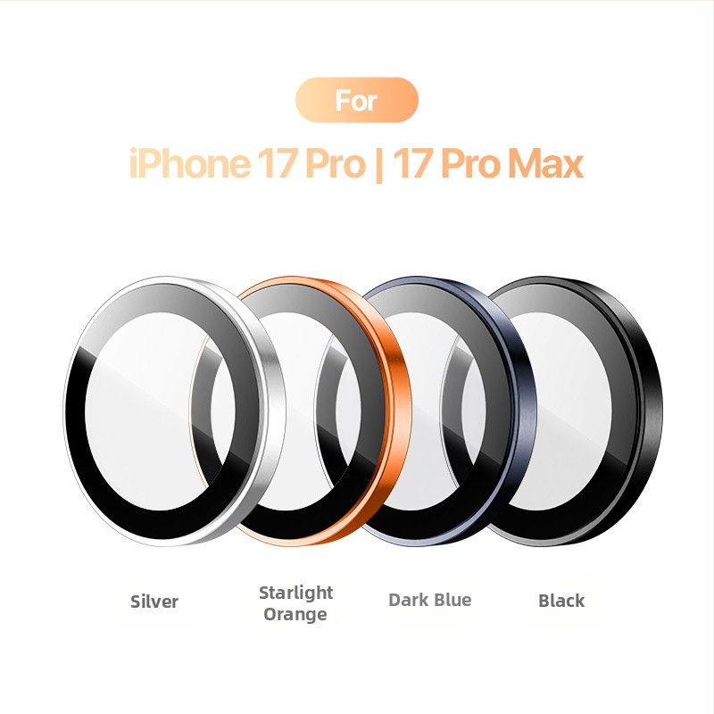 Ochranný film objektívu pre iPhone 17 Pro Max – tvrdené sklo, HD protiškrabaniu