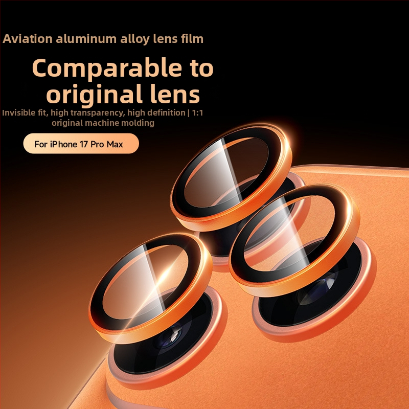 Ochranný film objektívu pre iPhone 17 Pro Max – tvrdené sklo, HD protiškrabaniu