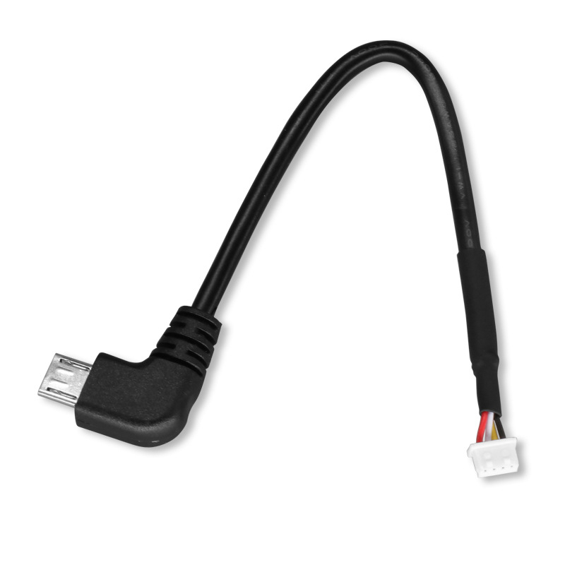 Cablu terminal unghiular Micro USB către 1,25 mm pentru camere de securitate și dispozitive purtabile inteligente