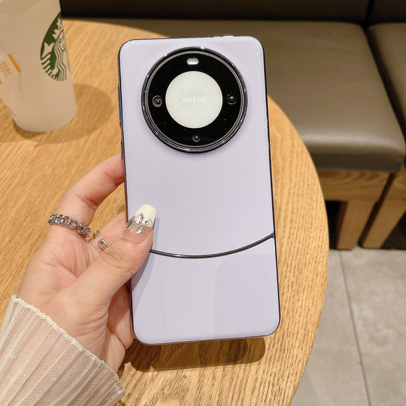 Binbei електроплатен кожен калъф за Huawei Mate60 Pro+ – пълна защита с PC корпус, против изпускане