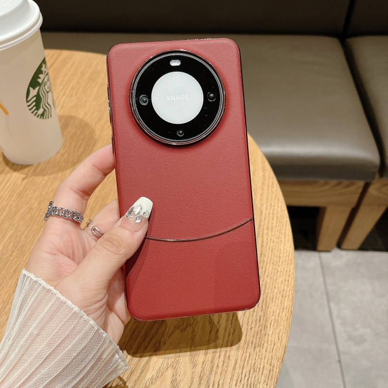 Binbei електроплатен кожен калъф за Huawei Mate60 Pro+ – пълна защита с PC корпус, против изпускане