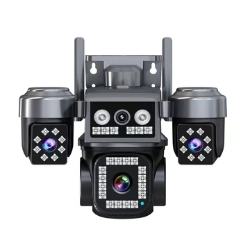 Dr. Rui/HiEasy Quad-Lens AOV Пълноцветна 4G Соларна куполна камера с четири гледки