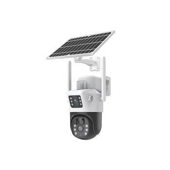 A601 HD 4G слънчева камера с 360° панорамни двойни обективи, ниска консумация на енергия, Wi‑Fi видеонаблюдение