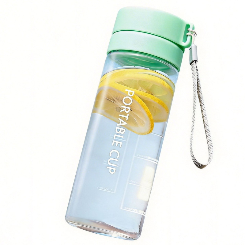 Sticlă sport din plastic, portabilă, rezistentă la temperaturi înalte, stilată pentru bărbați și femei, primăvara 2026