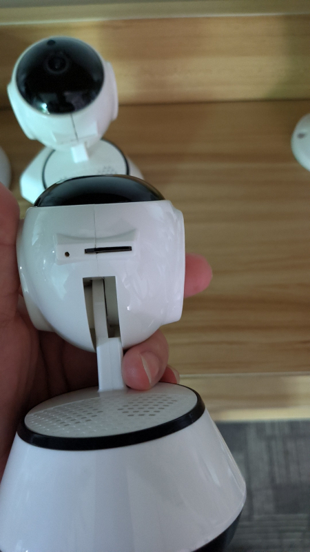 Безжична камера с Wi-Fi, дистанционно наблюдение през смартфон, HD мрежово видеонаблюдение със слот за SD карта, V380