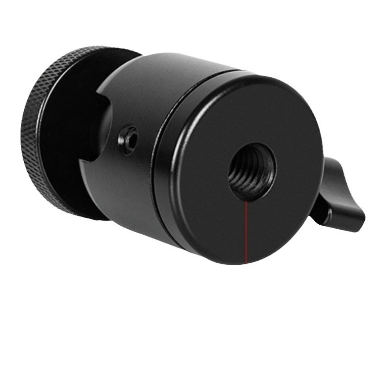 Kovová gimbalová hlava na tripod, kompatibilná s bezzrkadlovkami a DSLR, 3/8 palcový závit, 360° pan/tilt